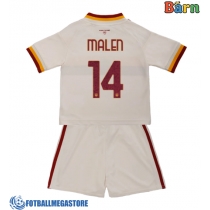Fotballdrakt Barn AS Roma Donyell Malen #14 Bortedraktsett 2026-27 Kortermet (+ Korte bukser)